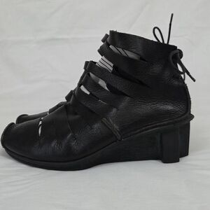Trippen Fence F Leather Cut Out Shoe Waw Black 37